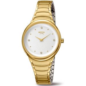 Boccia 3276-14 horloge dames titanium goud