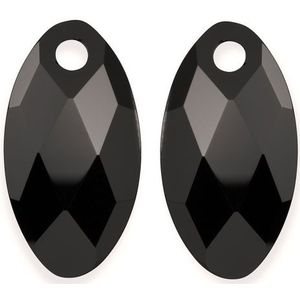 Sparkling Jewels Eardrops Earring Editions Facet Onyx Ear Leaf EAGEM07-FCLF-S