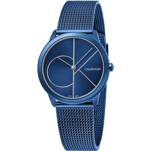 Calvin Klein horloge Minimal MIDSIZE K3M52T5N Blauw