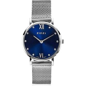 Zinzi Lady horloge ZIW630M Silver Blauw