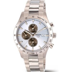 Boccia 3739-01 horloge heren titanium Chrono