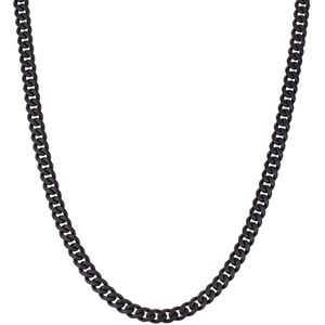 Aze Jewels Necklace Gourmette Eight - Noir 50-60cm AZ-NL006-B-060