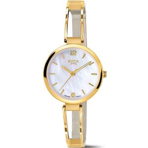 Boccia 3354-02 horloge dames titanium goud