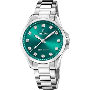 Festina F20654-3 Solar Dameshorloge Groen