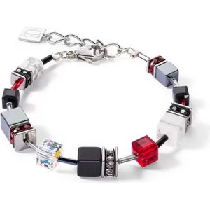 Coeur de Lion Armband 4530/30-1303 Zwart Rood