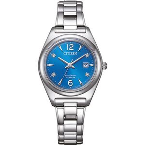 Citizen EW2601-81L Titanium horloge dames Eco-Drive Blauw