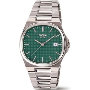 Boccia 3657-03 horloge heren titanium groen