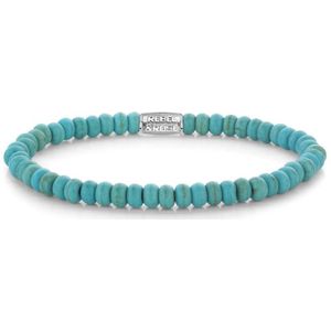 Rebel and Rose Round Slices Turquoise RR-40121-S-M Armband 4mm 17,5 cm