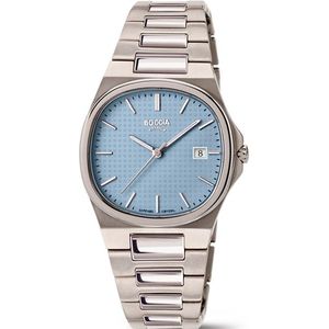 Boccia 3348-01 horloge dames titanium blauw
