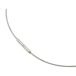 Boccia  0802-01 Collier 50cm Staaldraad Titanium