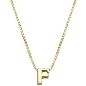 JOY de la LUZ Initials Yi-F letter F ketting Goud