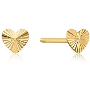 Ania Haie 14kt Gold EAU001-19YG Heart Stud Oorbellen Goud