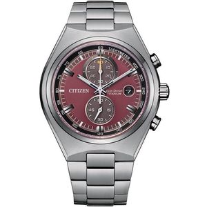 Citizen CA7090-87X horloge Eco-Drive Chrono Rood Titanium