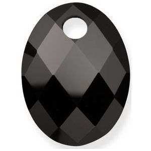 Sparkling Jewels Hanger Medium Oval Onyx PENGEM07-MO