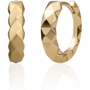 Sparkling Jewels Multi Edge Creolen Gold Huggies EAG29