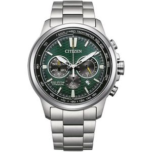 Citizen CA4570-88X horloge Eco-Drive Chrono Titanium Groen