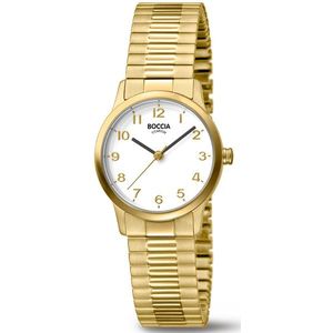 Boccia 3318-02 horloge dames titanium goud