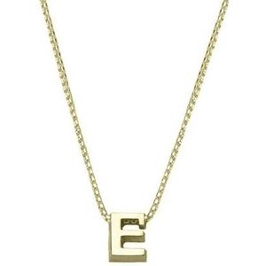 JOY de la LUZ Initials Yi-E letter E ketting Goud