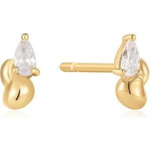 Ania Haie E050-02G Gold Twisted Ear Studs Goud