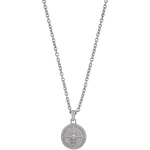 Aze Jewels Necklace Boussole - Inox Collier 70+10cm AZ-NL005-A-080