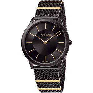 Calvin Klein horloge Minimal Gent K3M514Z1 Zwart