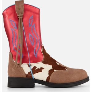 Shoesme Cowboylaarzen rood Leer