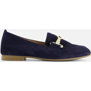 Gabor Instappers blauw Suede