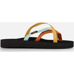 Teva OLOWAHU Dames Slippers - Zwart Oranje Blauw