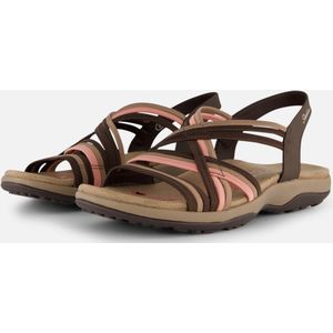 Skechers Reggae Slim Sandalen bruin Textiel