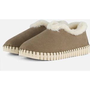 Ilse Jacobsen Pantoffels taupe Suede