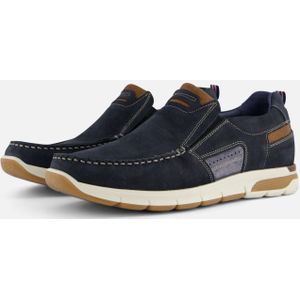 Outfielder Instappers blauw Nubuck