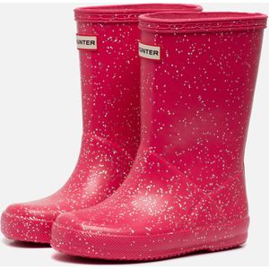 Hunter Glitter Regenlaarzen roze Rubber