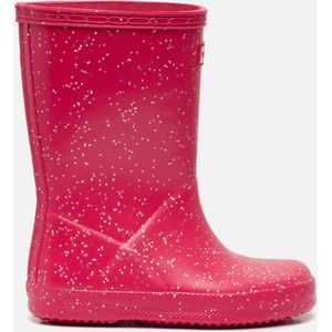 Hunter Glitter Regenlaarzen roze Rubber