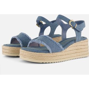 Tamaris Espadrilles Denim blauw Textiel