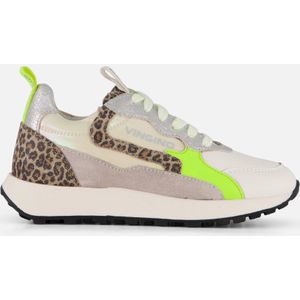 Vingino Animal Sneakers wit Leer