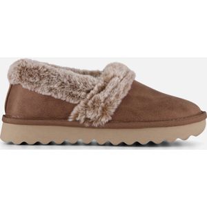 Skechers Cozy Up Pantoffels taupe Suede