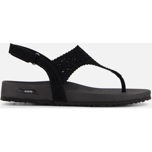 Skechers dames slippers zwart sale