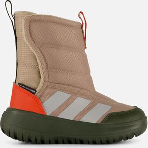 adidas - WINTERPLAY E KIDS - Winterlaarzen - Blanch Cargo / Matte Silver / Semi Impact Orange