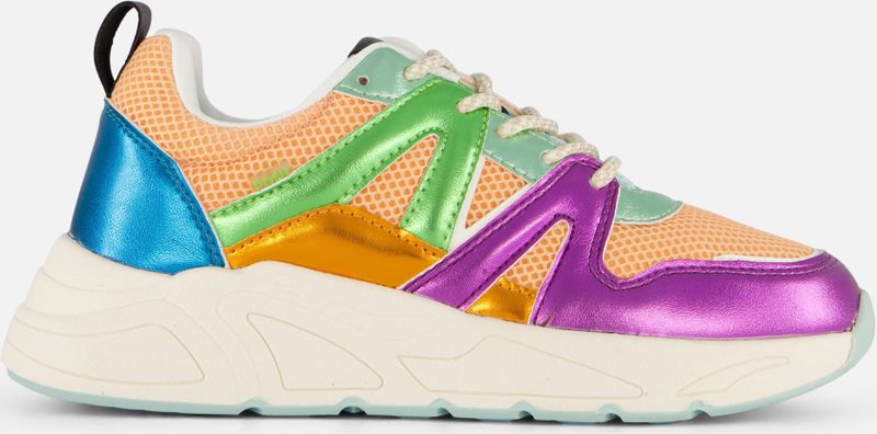 POSH by Poelman Sneakers zilver Synthetisch