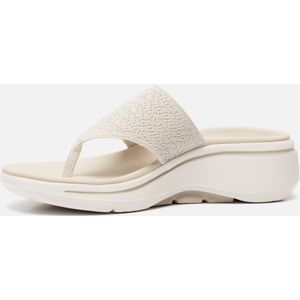 Skechers Go Walk Arch Fit Slippers wit Textiel