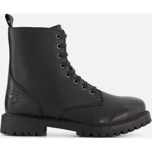 Muyters Veterboots zwart Leer