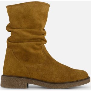 Feyn Giulia Plooi Enkellaarsjes taupe Suede