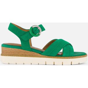 Tamaris Sandalen groen Suede