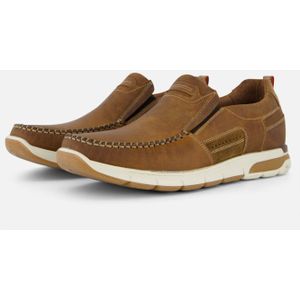 Outfielder Instappers cognac Nubuck