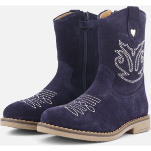 Muyters Cowboylaarzen blauw Suede