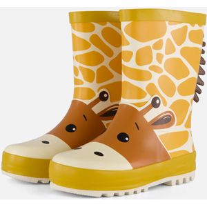 Angro XQ 3D Giraffe Regenlaarzen oranje Rubber