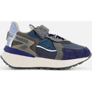 Barst! Velcro Sneakers blauw Leer