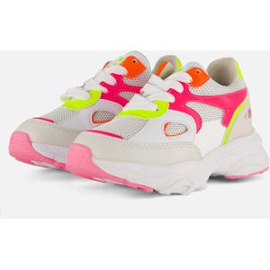 Muyters Neon Sneakers wit Synthetisch