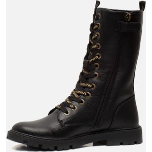 Vingino Eva Xhi Veterboots zwart Synthetisch