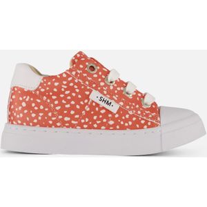 Shoesme Dots Sneakers oranje Leer